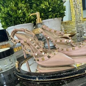 Valentino Pink Rockstud Heels